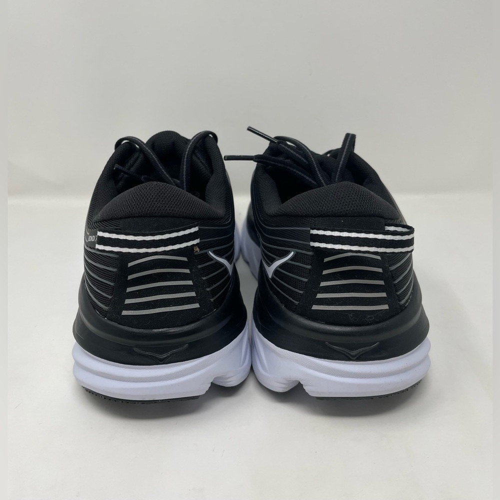 New Hoka One One Bondi 7 Black White Running Sneakers Size 9.5 Women - Picture 4 of 10